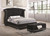 Barzini Black Upholstered Queen Bed