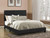 Dorian Black Faux Leather Upholstered King Bed