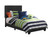 Dorian Black Faux Leather Upholstered Twin Bed