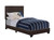 Dorian Brown Faux Leather Upholstered Full Bed