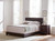 Dorian Brown Faux Leather Upholstered Queen Bed