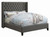Bancroft Demi-Wing Upholstered Queen Bed Grey