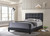 Mapes Upholstered Tufted Eastern King Bed Charcoal