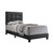 Mapes Upholstered Tufted Twin Bed Charcoal