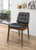 Redbridge Tufted Back Side Chairs Natural Walnut And Black (Set Of 2)