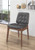 Redbridge Tufted Back Side Chairs Natural Walnut And Black (Set Of 2)