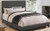 Boyd Upholstered Charcoal Twin Bed