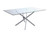 Nathan Contemporary Chrome Dining Table