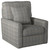 Newberg  Swivel Chair in Platinum/Platinum