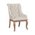 Brockway Cove Tufted Arm Chairs Cream And Barley Brown (Set Of 2)