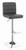 Contemporary Chrome Adjustable Bar Stools, Set of Two