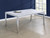Athena Rectangle Dining Table With Marble Top Chrome