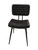 Espresso Partridge Padded Side Chairs Espresso And Black (Set of 2)