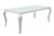 Carone Rectangular Glass Top Dining Table White And Chrome