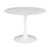 Arkell 40-inch Round Pedestal Dining Table White