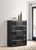 Blacktoft Collection Blacktoft 5-drawer Chest Black