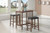Casual Brown Three-Piece Table Set