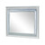 Gunnison Collection Gunnison Dresser Mirror With Led Lighting Silver Metallic