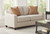 Christine Upholstered Cushion Back Loveseat Beige