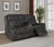 Charcoal Motion Loveseat W/ Console