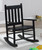 Annie Slat Back Youth Rocking Chair Black