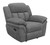 Charcoal Bahrain Upholstered Glider Recliner Charcoal