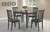 Oakdale Casual Cappuccino Five-Piece Dinette Set