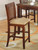 Jardin 5-piece Counter Height Dining Set Red Brown and Tan