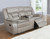Taupe Glider Loveseat W/ Console