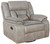 Taupe Swivel Glider Recliner