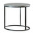Lainey Faux Marble Round Top End Table Grey and Gunmetal