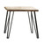 Gano End Table With Hairpin Leg Natural And Matte Black