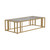 Eastbrook Metal Frame Coffee Table Matte Brass