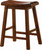 Transitional Chestnut Counter-Height Stools, Set of Two