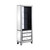 3-drawer Media Tower Black Titanium And Silver