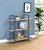 3-shelf Bookcase Grey Driftwood And Gunmetal