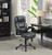 Grey Adjustable Height Office Chair With Padded Arm Grey And Black