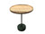 Round Marble Base Accent Table Natural And Green
