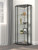 Glass Shelf Curio Cabinet Clear And Black