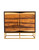 2-door Accent Cabinet Black Walnut And Gold