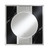 Square Led Wall Mirror Silver And Black