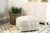 Accent : Floor Pouf Cream Square Upholstered Floor Pouf Cream And Black