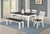 Kingman Collection Kingman 5-piece Rectangular Dining Set Espresso And White