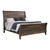 Frederick Collection Frederick Queen Sleigh Panel Bed Weathered Oak
