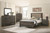 Ridgedale Collection Latte Ridgedale Tufted Headboard Queen Bed Latte And Weathered Dark Brown (223481Q)