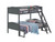 Littleton Bunk Bed Littleton Twin/full Bunk Bed With Ladder Grey