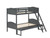 Littleton Bunk Bed Littleton Twin/full Bunk Bed With Ladder Grey