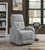 Grey Tufted Upholstered Power Lift Recliner Grey
