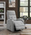 Grey Tufted Upholstered Power Lift Recliner Grey