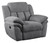 Charcoal Bahrain Upholstered Power Glider Recliner Charcoal